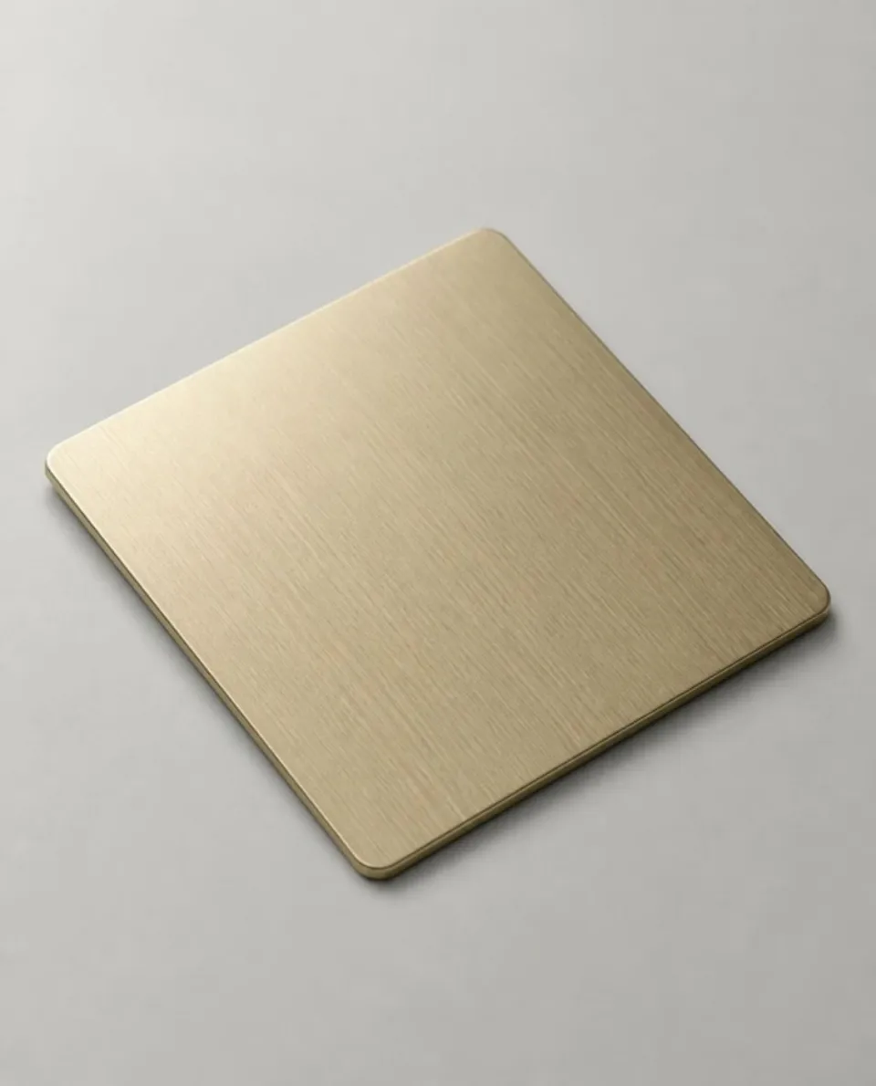 Champagne Gold Hairline stainless steel sheet