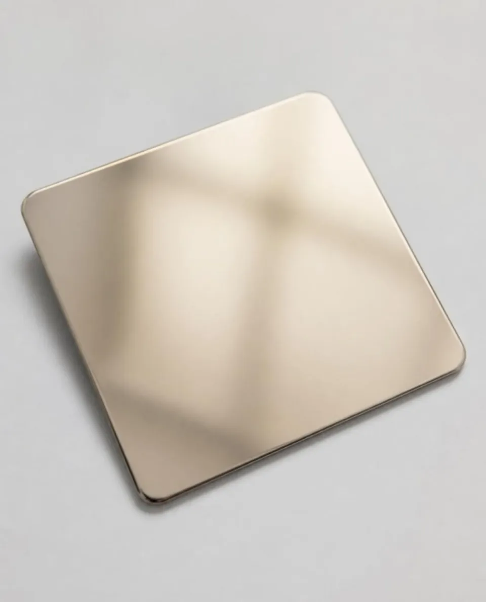 Champagne Gold Mirror stainless steel sheet