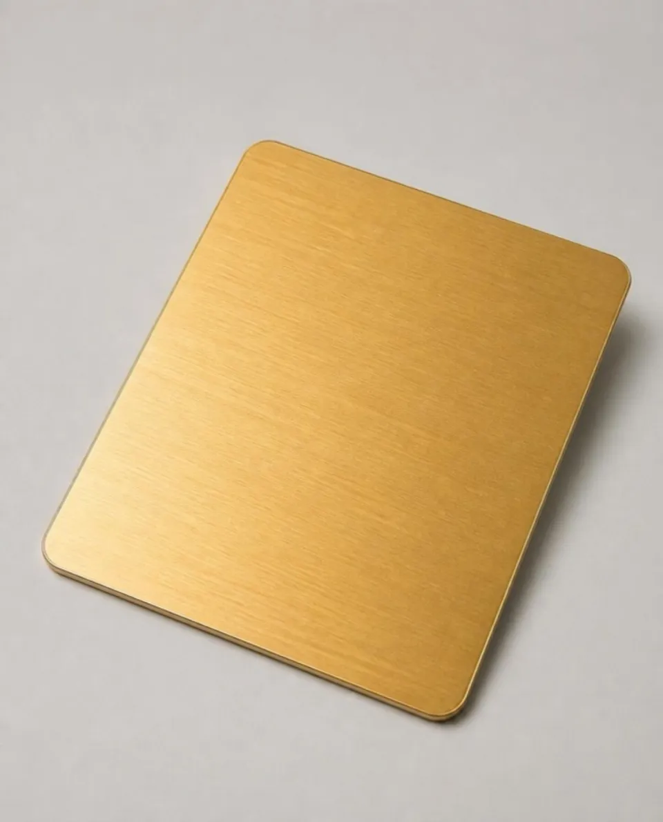 Gold Hairline stainless steel sheet