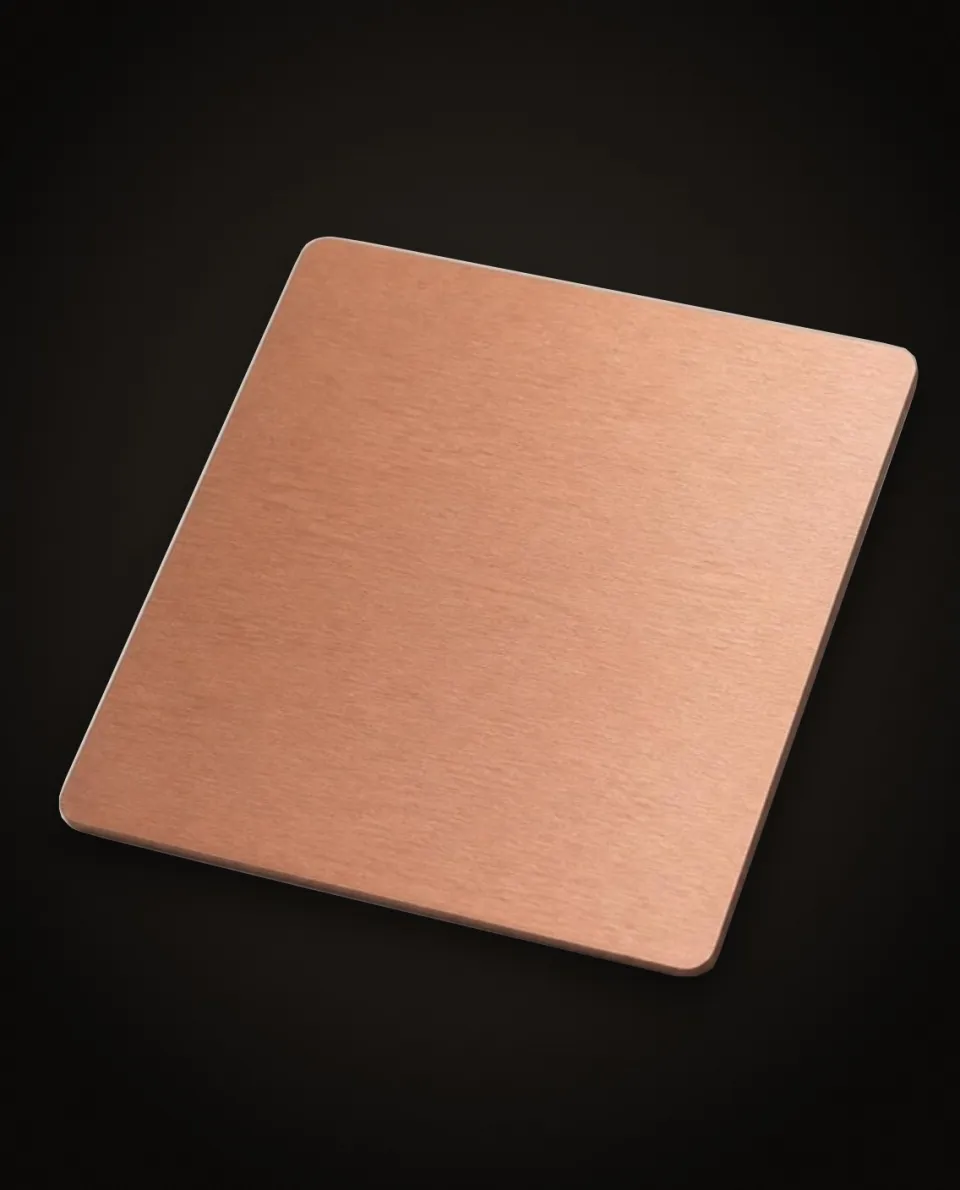 No.4 Matte Stainless Steel Sheets — close-up